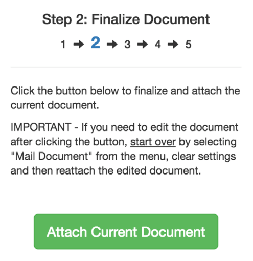 Attach Current Document